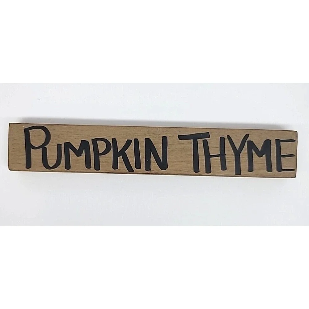 Rustic Family, Primitive Collectibles, Pumpkin Thyme Wood Signs & Gourd Carrot